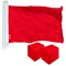 Solid Red Color Flag 3x5 Ft 10-Pack Printed 150D Polyester By G128